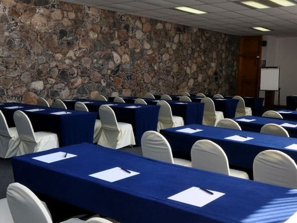 Table setting in a Conference room
at Hacienda Cantalagua