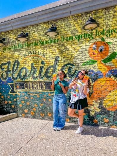 When you come to experience winter in Orlando, check out the city's beautiful murals. 