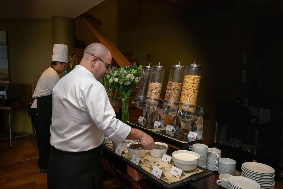 Buffet at Hotel Cumbres Puerto Varas in Chile