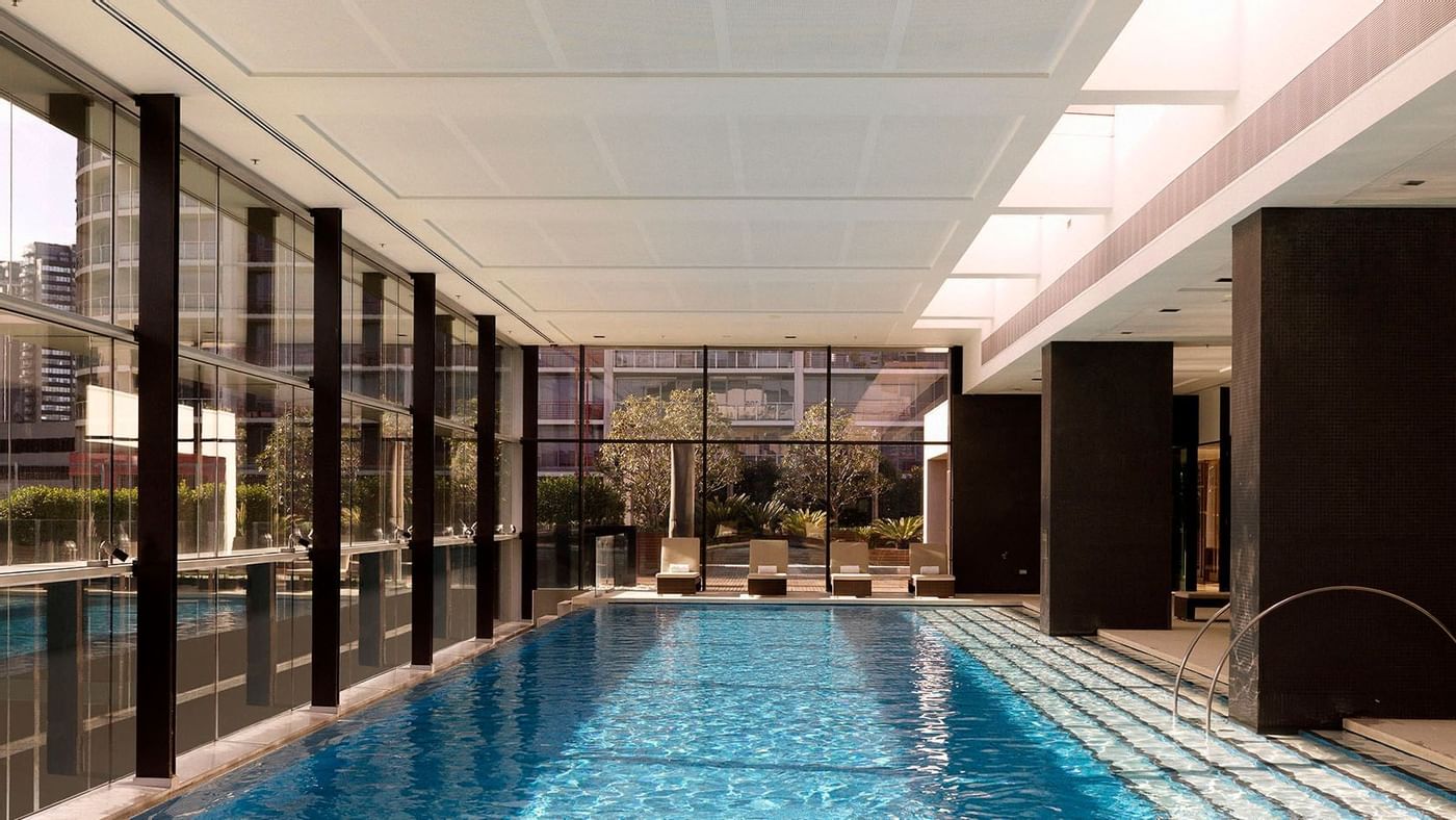 View of the indoor pool at Crown Hotels