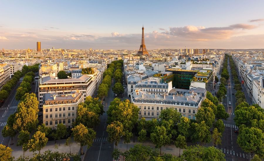 Vue aérienne de Paris