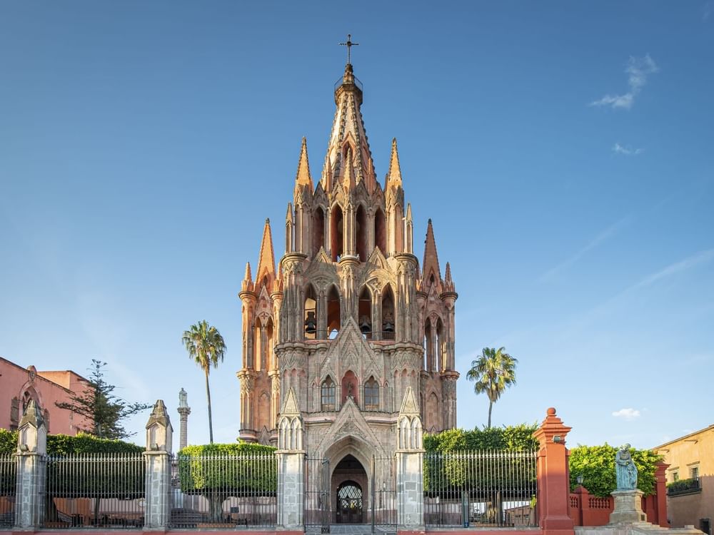 Castle type building in San Miguel de Allende city