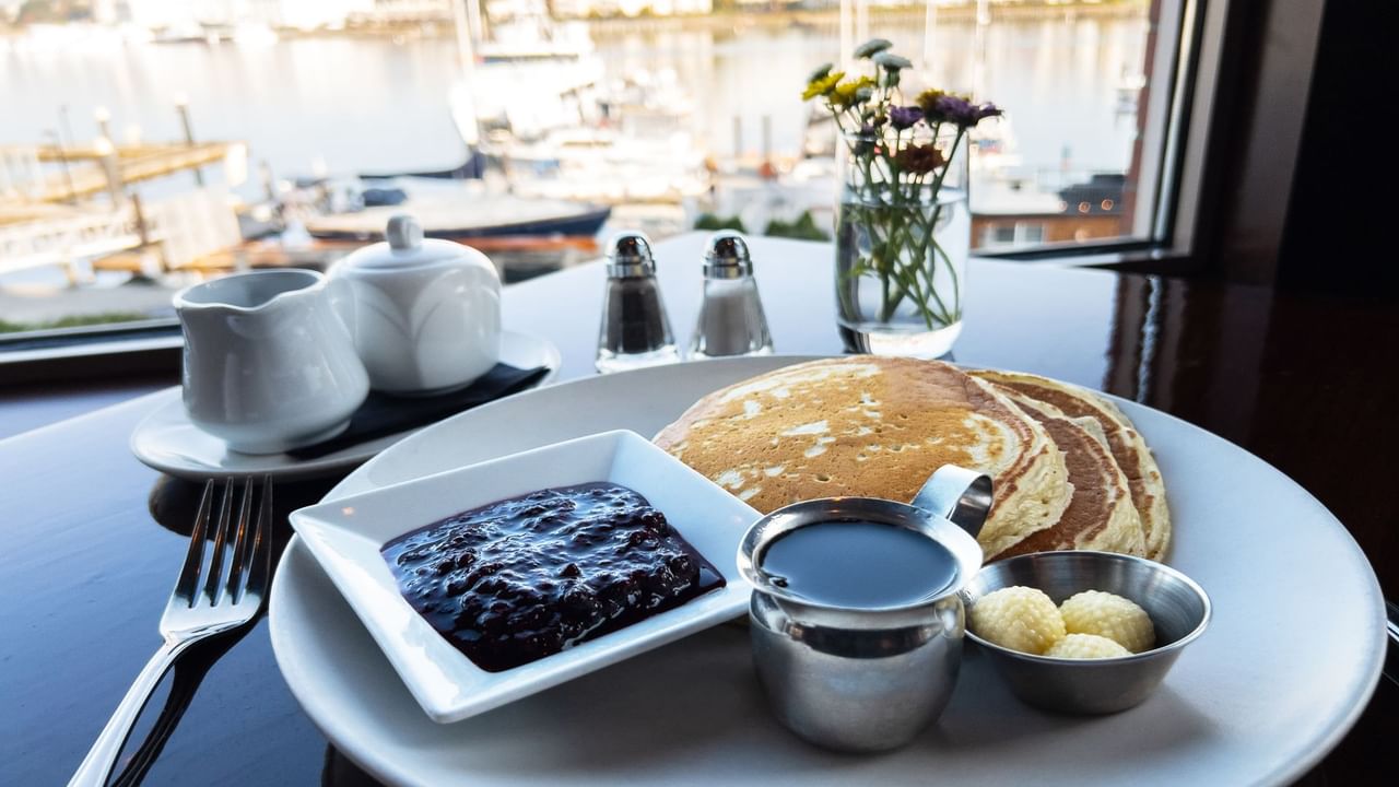 Pancakes at the Blue Crab