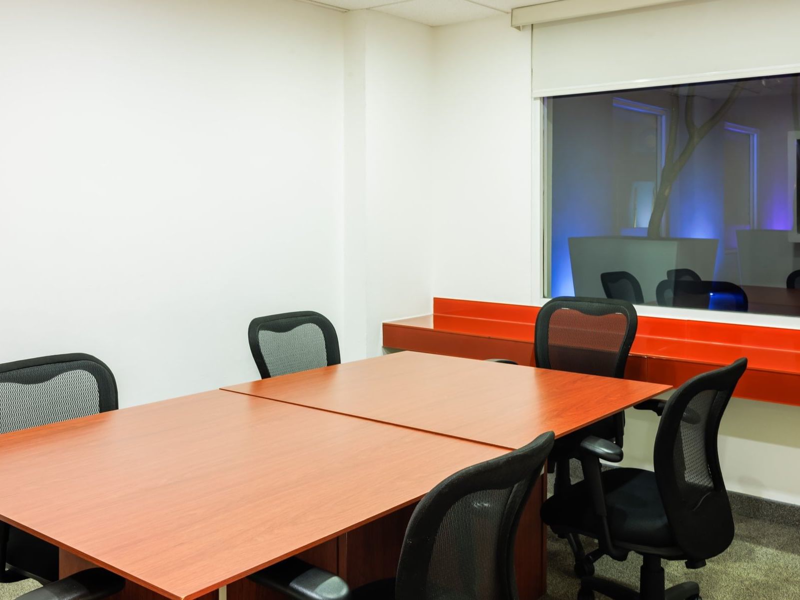 A conference table in a Meeting Room at One Hotels