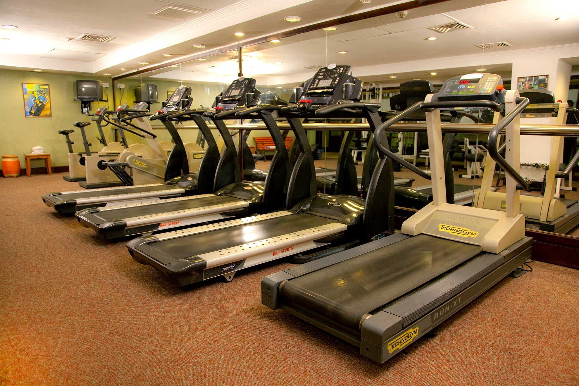 Fitness Centre with exercise machines at Sunway Hotel Phnom Penh