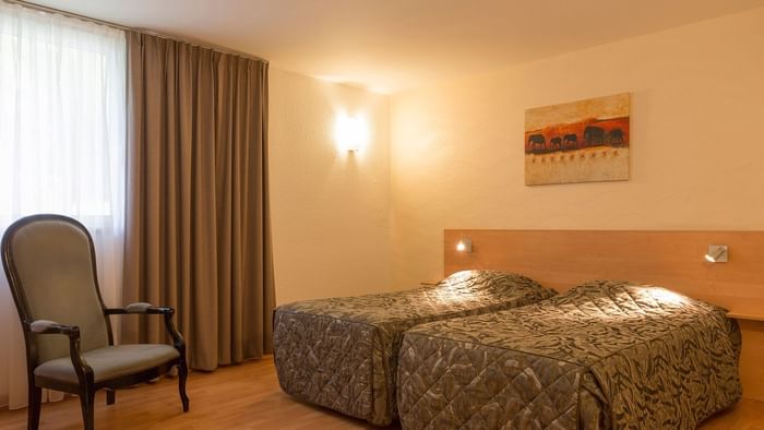 Twin Beds in Executive suite at Hotel Aster