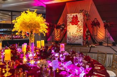 Wedding Table Decorations at Goodwood Park Hotel