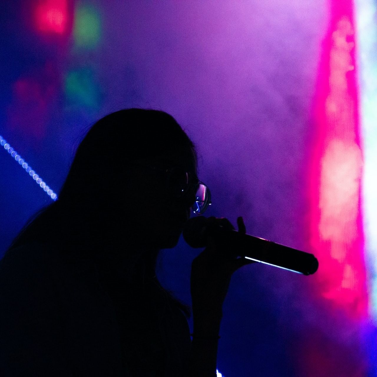 A performer performing in a concert at La Galerie Hotel