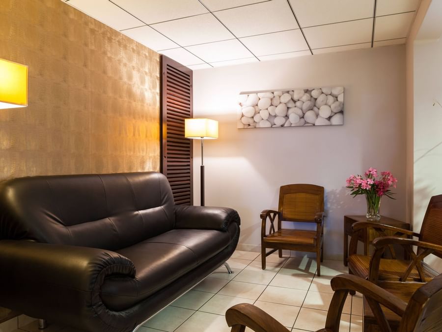 Livingroom area at Hotel Les Bruyeres