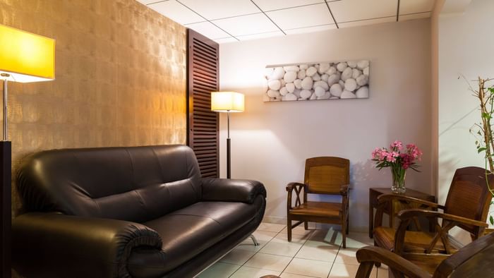 Livingroom area at Hotel Les Bruyeres