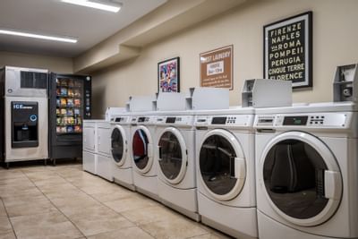 Laundry room at Hotel Grand Legacy at The Park Anaheim.