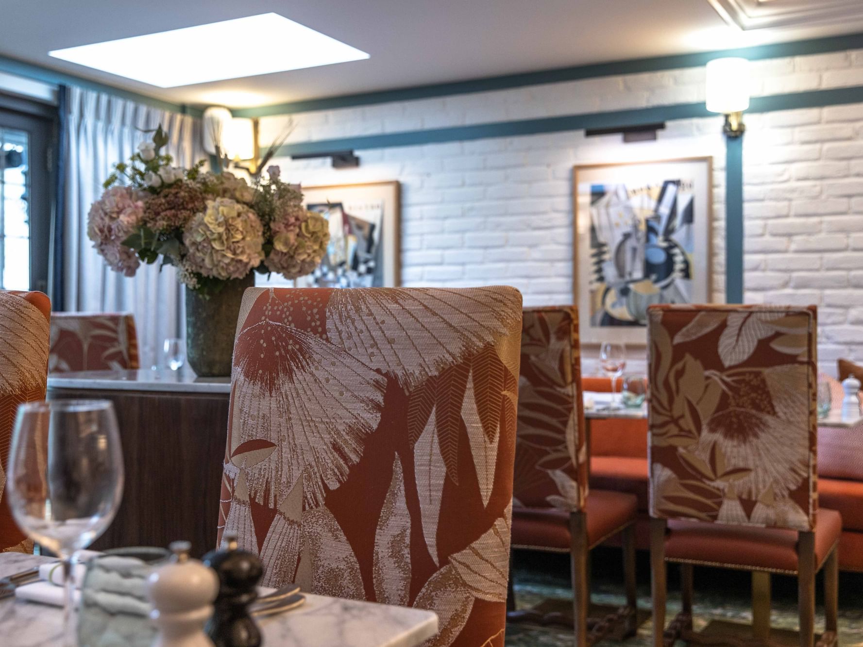 Dining area in The Clipper Restaurant at The Relais Henley
