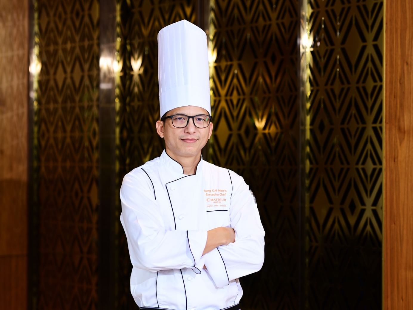 Portrait of Executive Chef at Chatrium Royal Lake Yangon