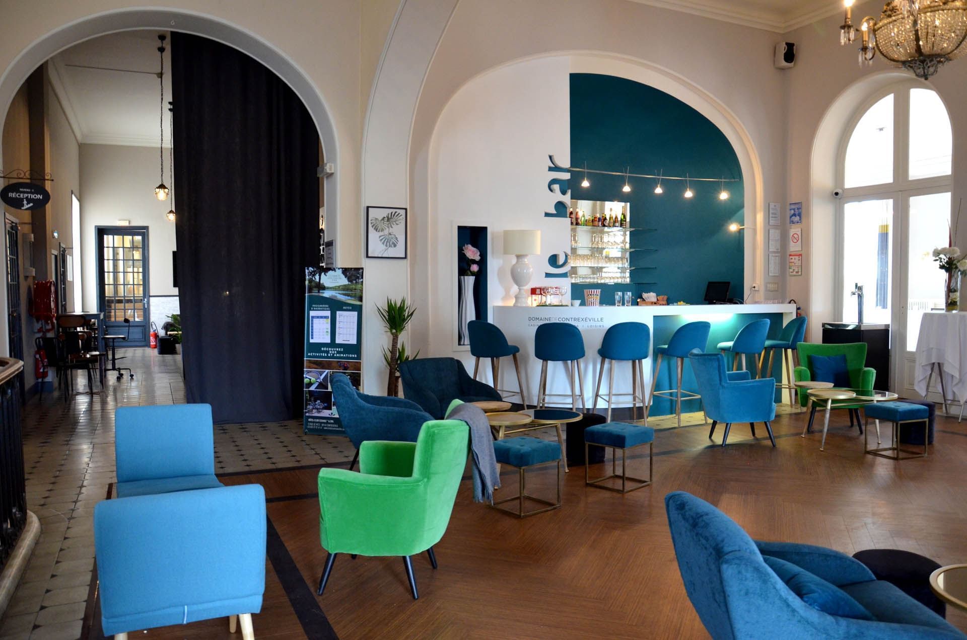 Bar at Hotel-Club Cosmos in Contrexéville, France