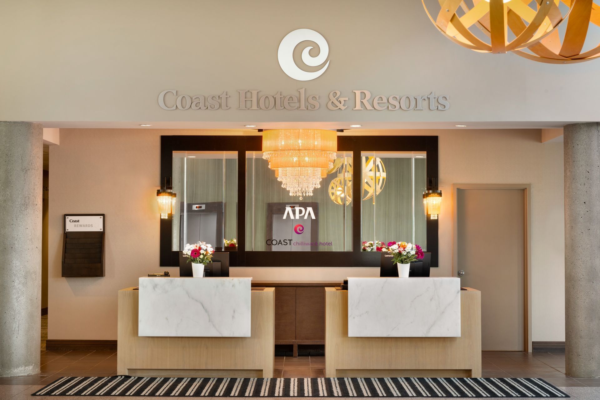 Lobby of Coast Chilliwack Hotel by APA