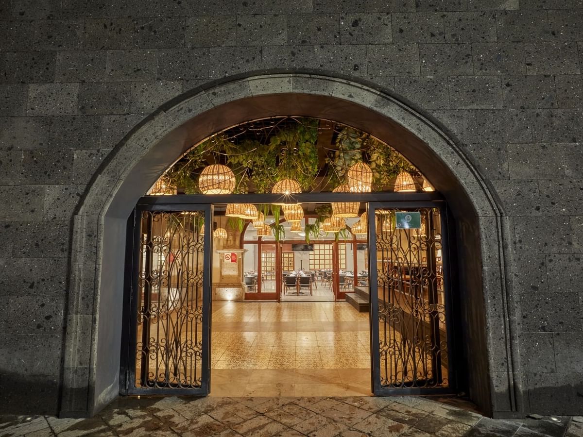 Entrance view of Moxaico Cocina Local at Fiesta Americana