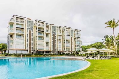 Exterior view of the Blue JackTar Hotel & outdoor pool area