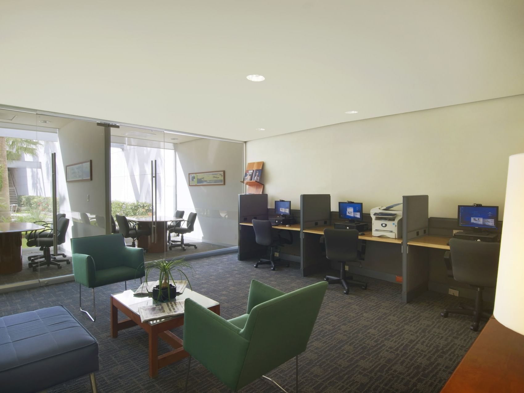 Interior of the Business Center at Fiesta Inn Hotels