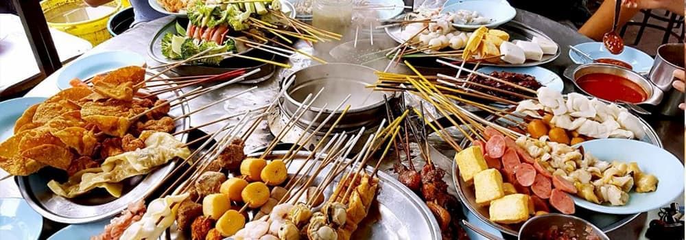 Peng Hwa Lok Lok in Pulau Tikus, one of the famous street food in Penang