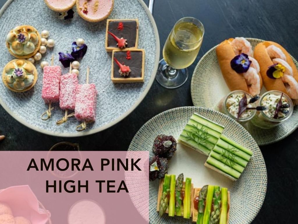 Amora Pink High Tea poster at Amora Hotel Sydney