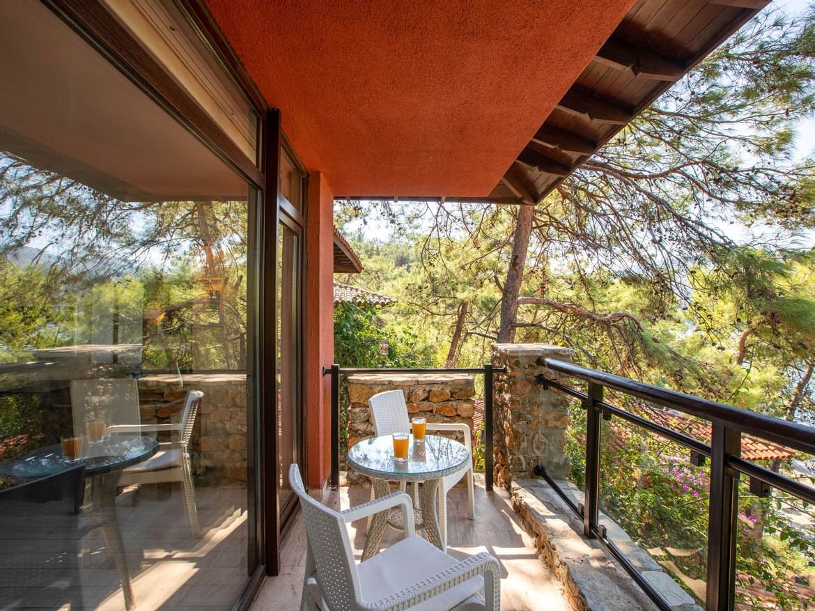 Balcony view of the suite room at Marmaris Bay Resort