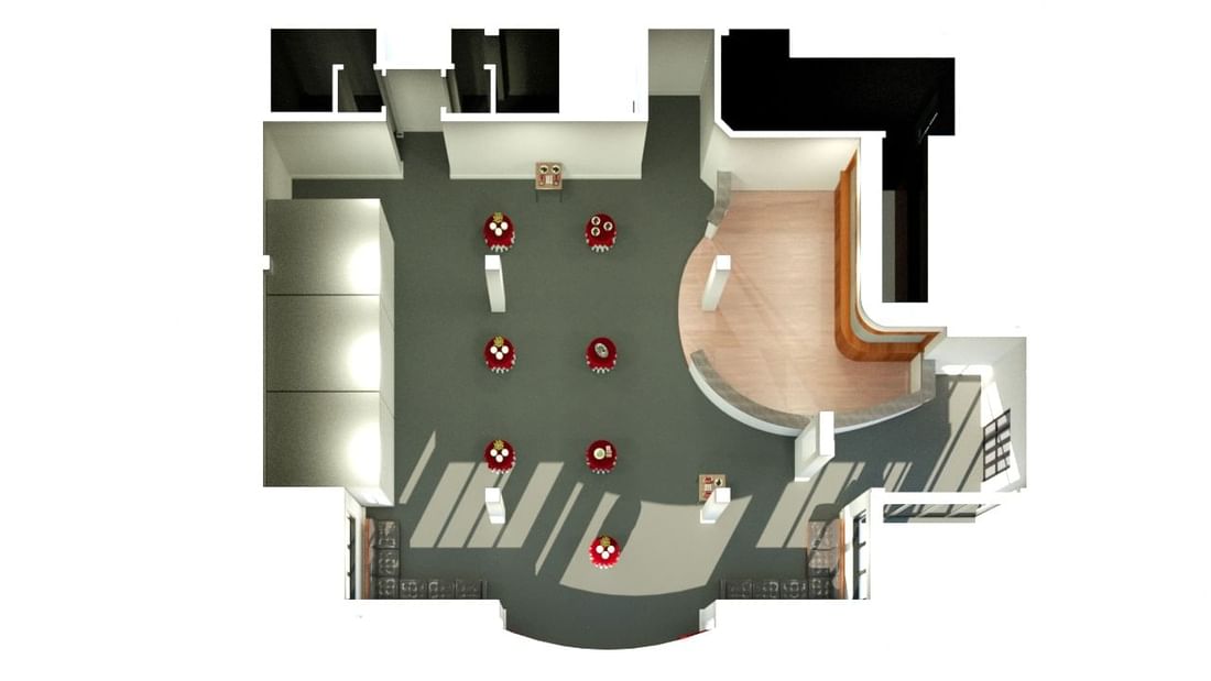 The lounge cocktail capacity at Mercure Gold Coast Resort