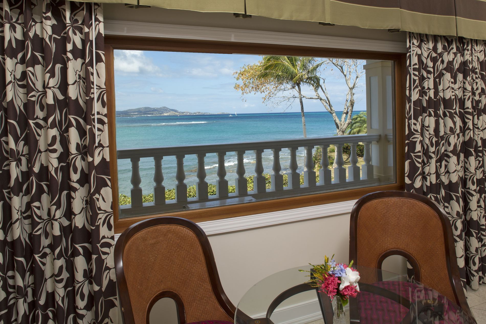 The sea view from Luxury Beachside Doubloons at The Buccaneer Resort St. Croix