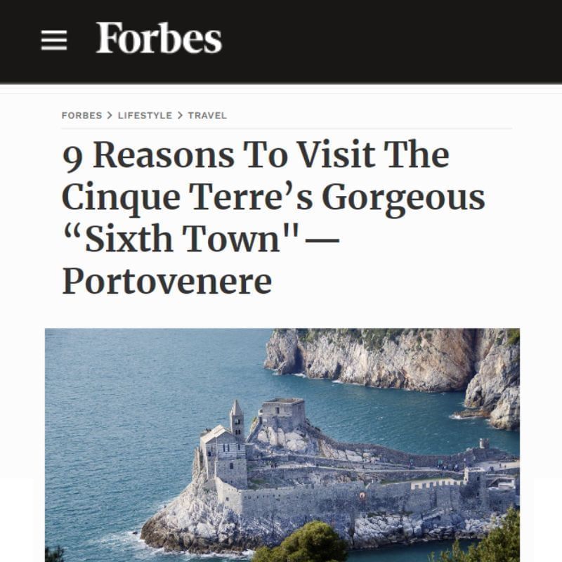 Forbes article on Portovenere