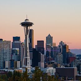 view of Seattle Space Needle from Kerry Park