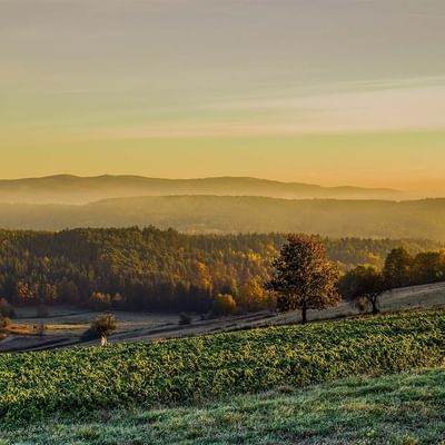 Landscape view of mountains near Falkensteiner Balance Resort