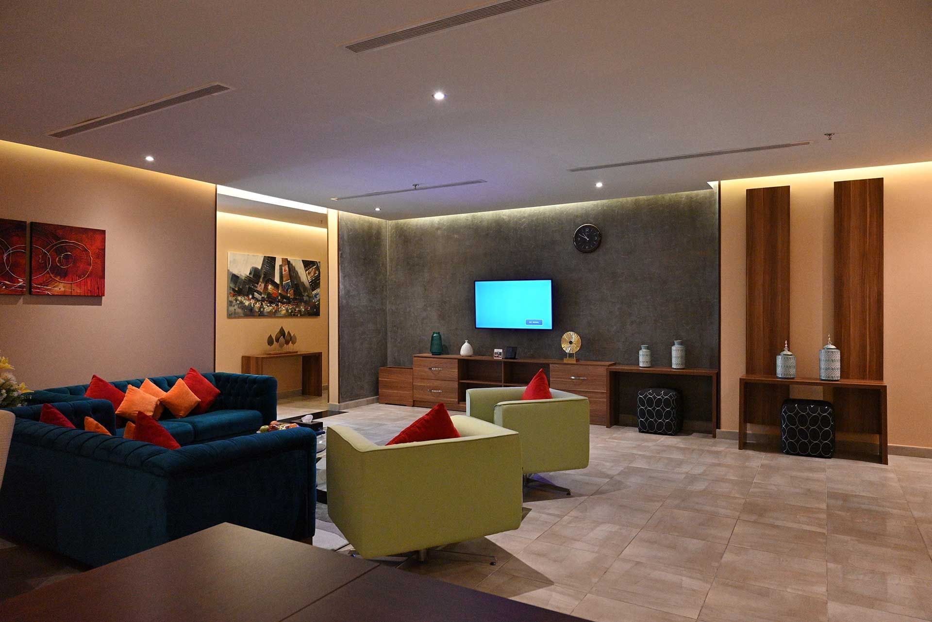 Livingroom at EWA Hotel Apartments