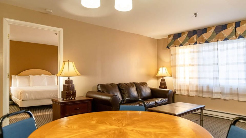 Living Area of One-Bedroom Accessible Suite at Brigantine Beach