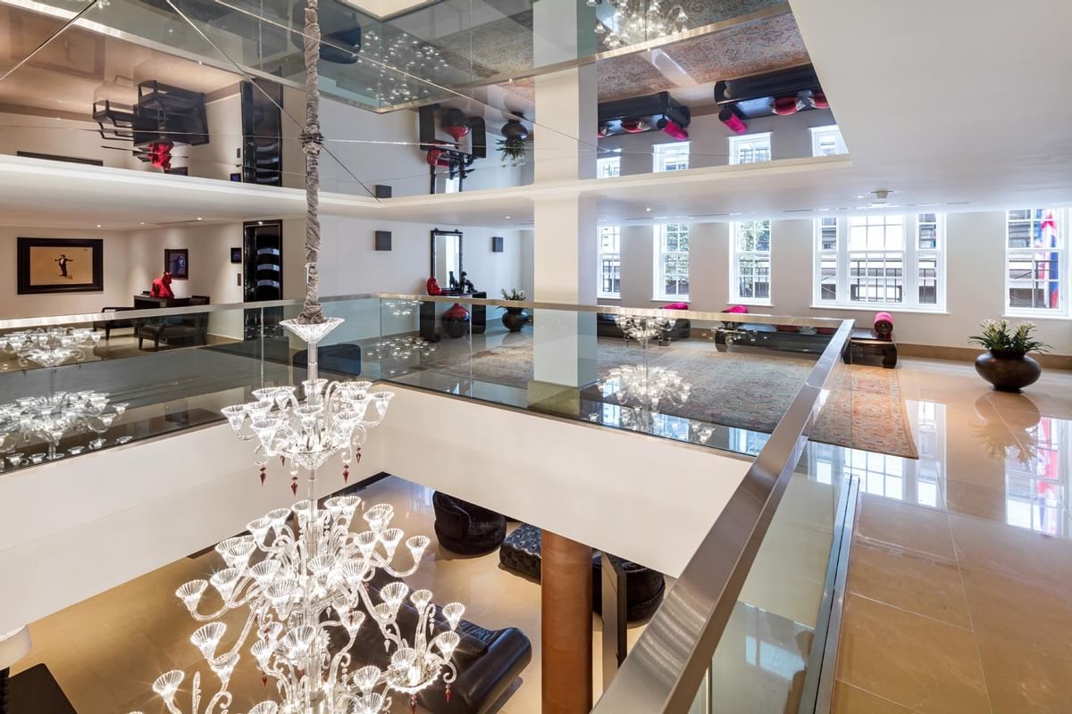 Interior of Mezzanine event room at The May Fair Hotel London