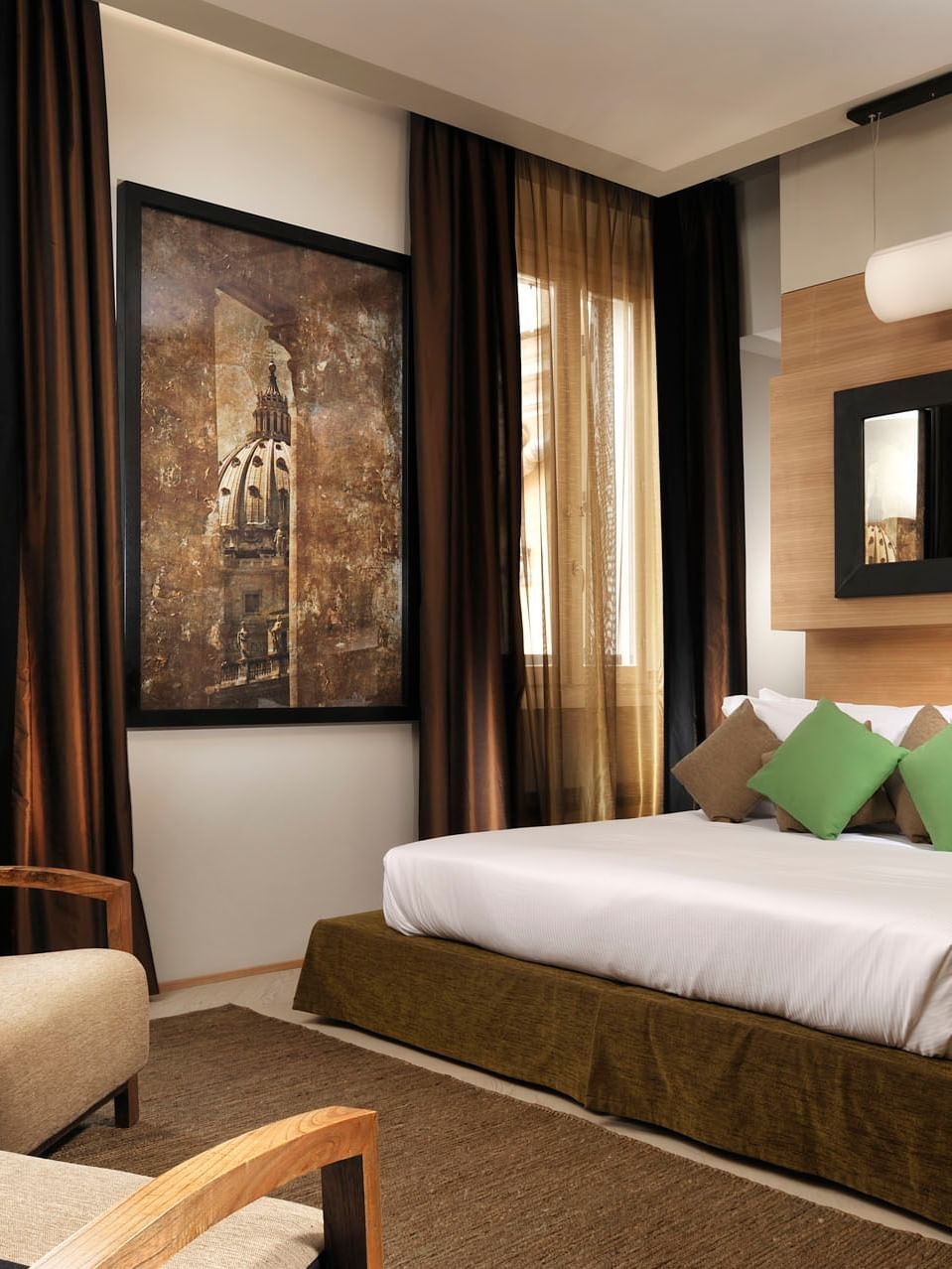 Interior of Babuino Suite with comfy bed and seatings at Babuino 181