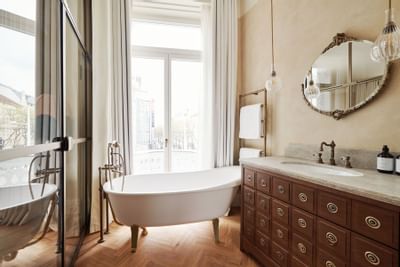 View of the bathroom at Hotel Motto Vienna