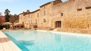 Pool view at Hateau de Perigny Hotel in Originals Hotels