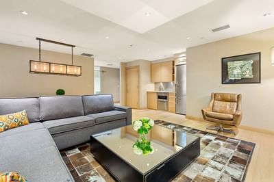 Livingroom area in VIP Suite at J House Greenwich