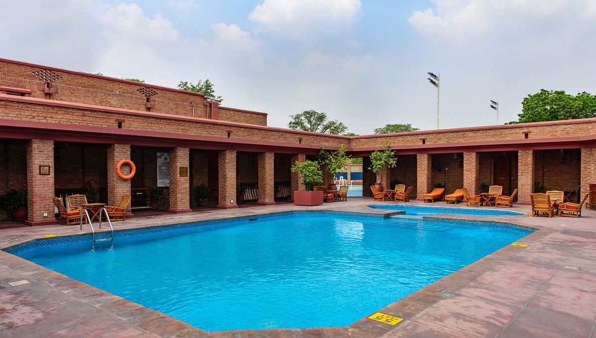 The Hotel swimming pool at Faisalabad Serena Hotel