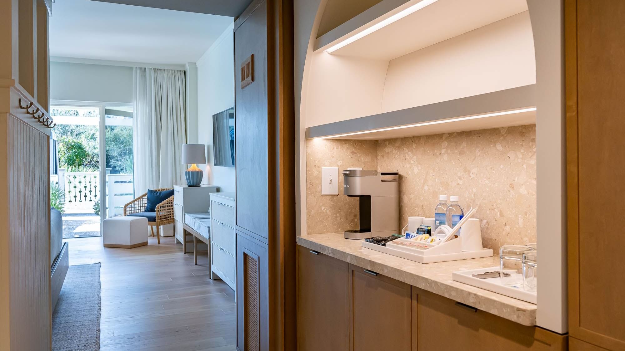 Amenity Console in Dune View Room at WaterColor Inn