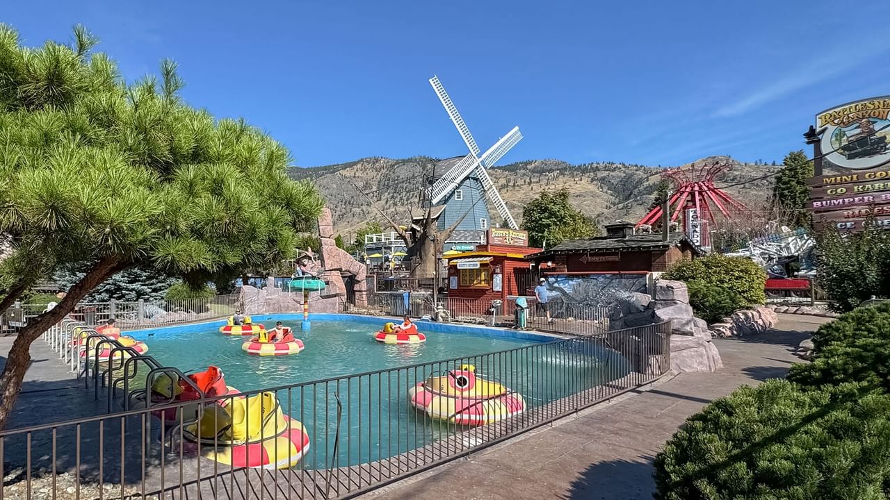 water rides in amusement park