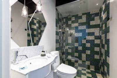 Bathroom at Hotel Flora in Gothenburg, Sweden
