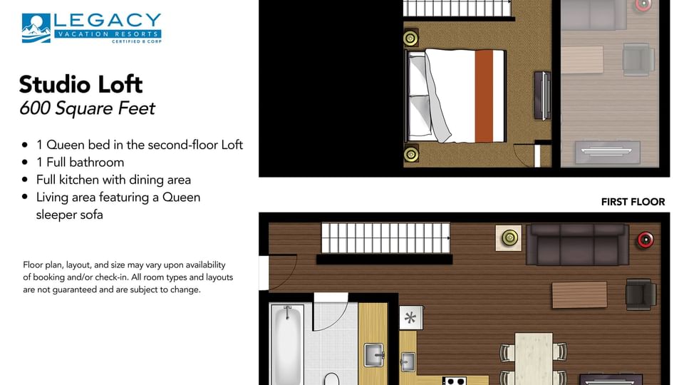 Studio Loft Floor Plan