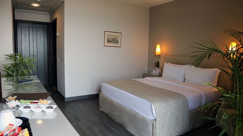 Welcome amenities on a table in the Premium Room at Warwick Palm Beach Hotel - Beirut