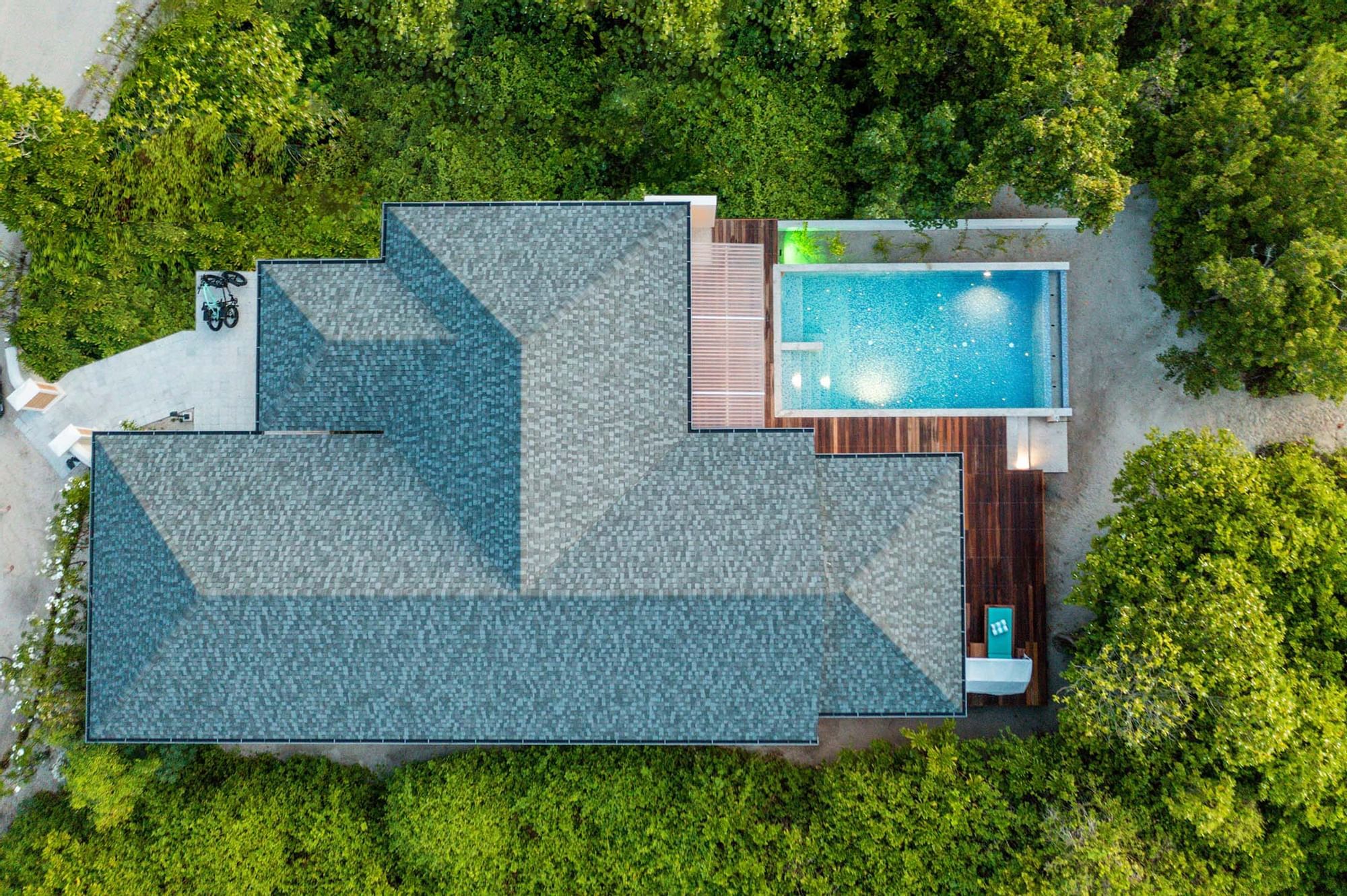 Aerial view of The Signature Collection by Hideaway & pool