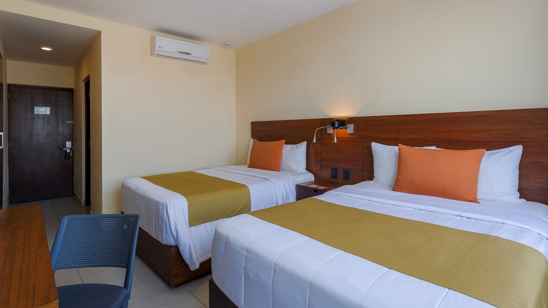 Bedroom arrangement in Superior double at Gamma Hotels