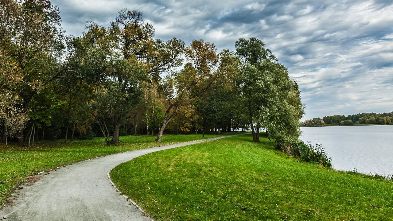 path by a river