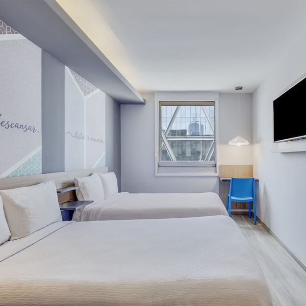 Interior of One plus 2 twin at One Hotels