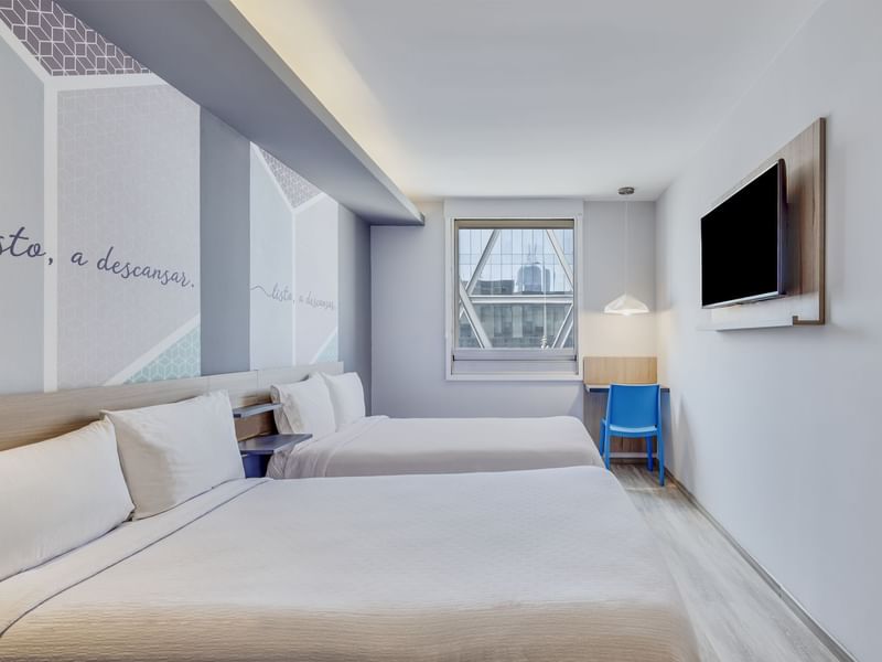 Interior del One plus 2 twin en One Hotels