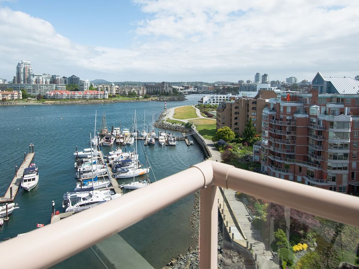 View of Victoria, BC from the hotel guestroom