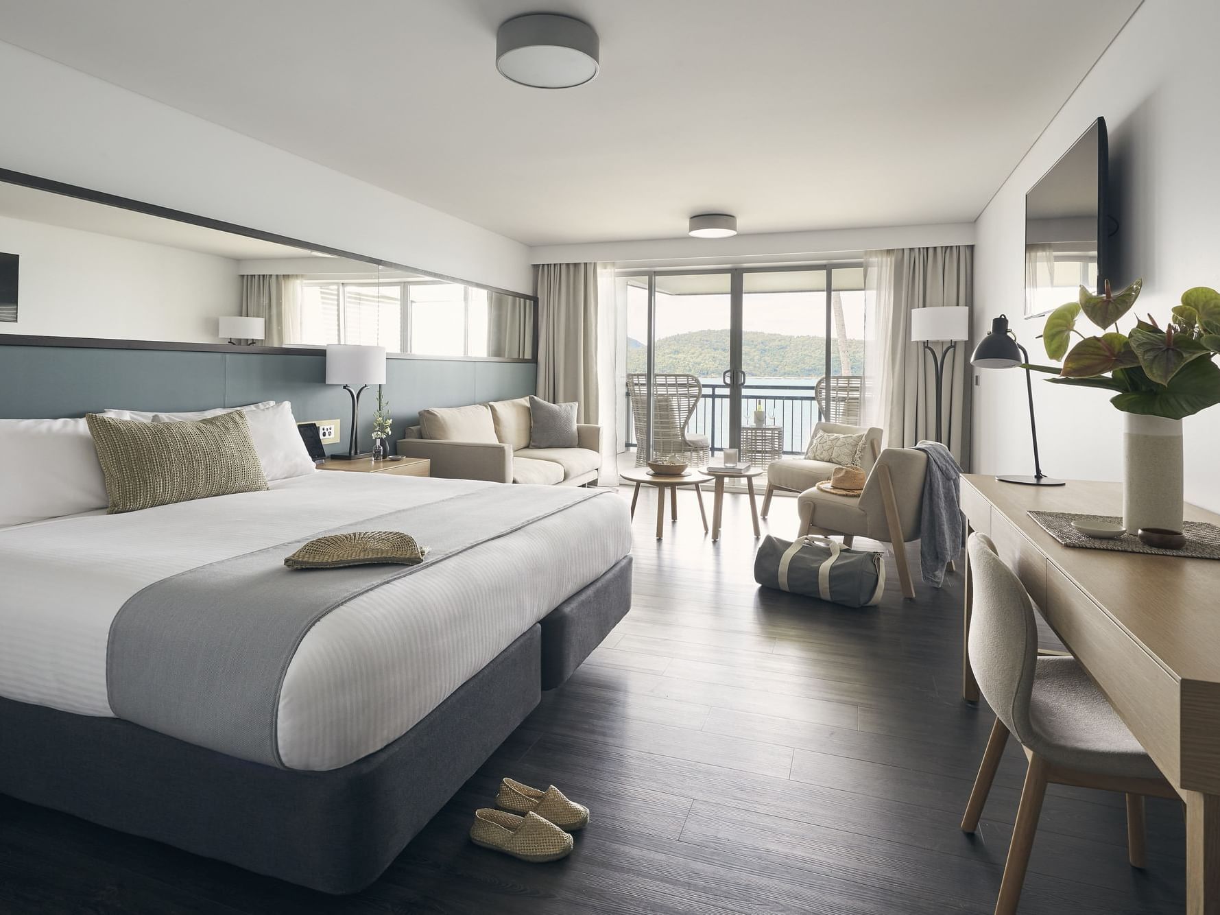 Deluxe Ocean Terrace room at Daydream Island Resort